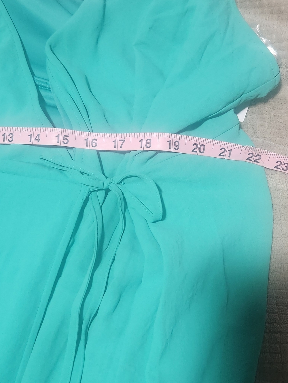 NWT Sea Green Nine West Wrap Dress With Spaghetti Straps Size 2x - Picture 6 of 6